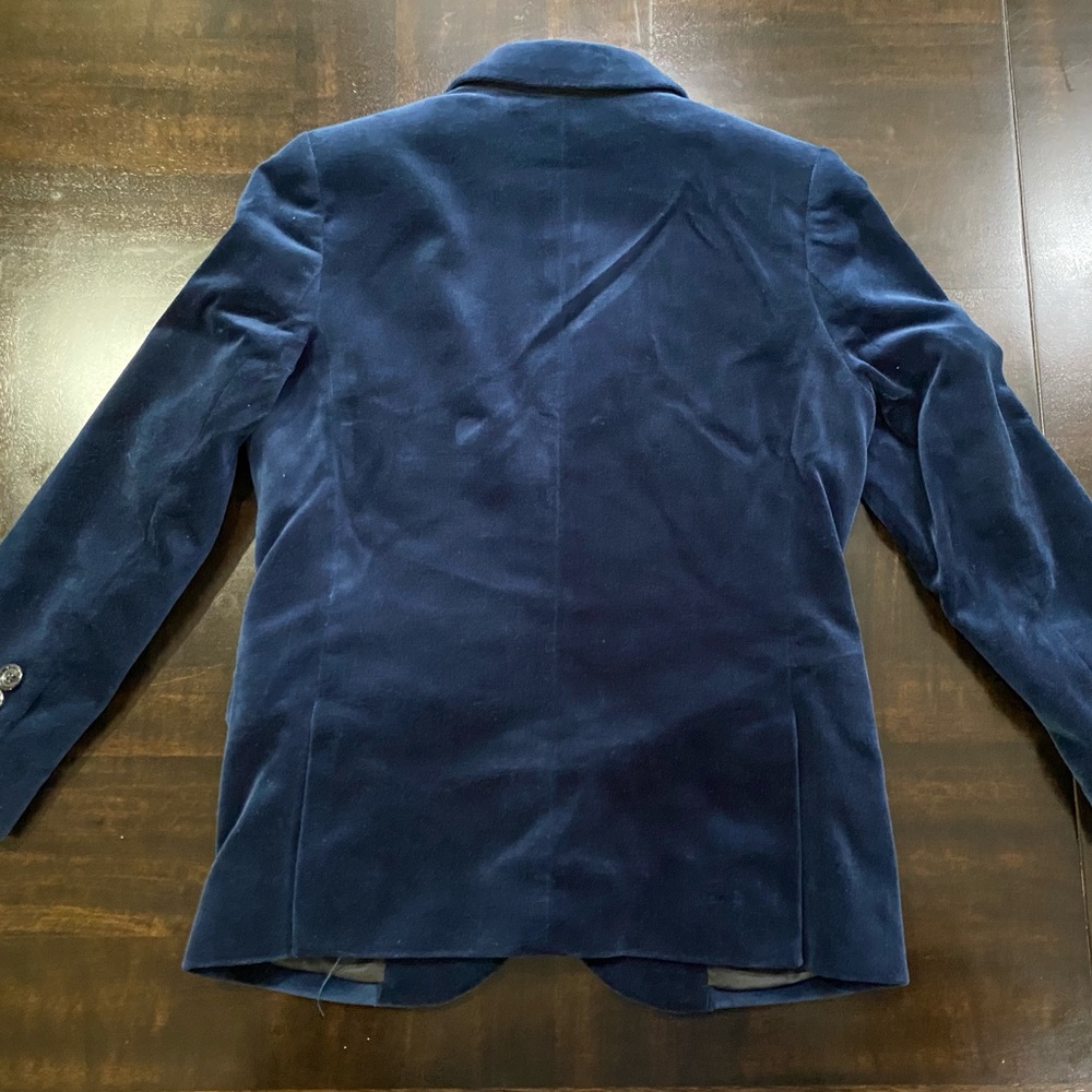 Boys Blue Velvet Ludlow Blazer Jacket Size 7 - Picture 9 of 12
